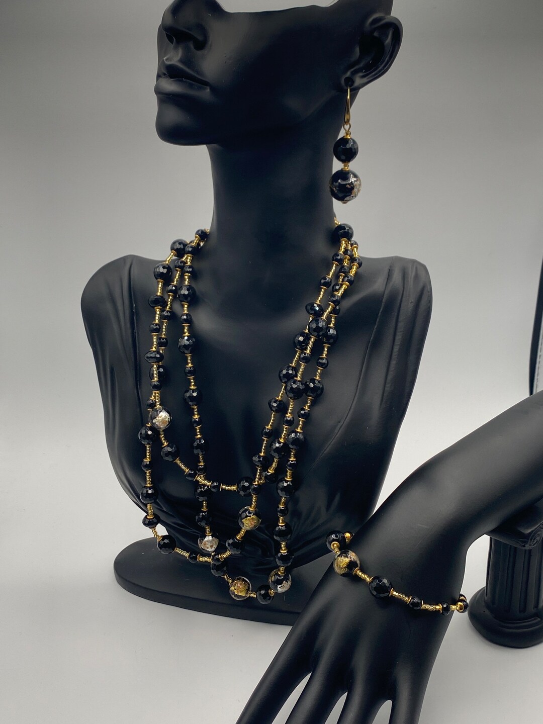 Vintage Unique CC Zecchin Venice Vogue Myra O Glass Jewelry
