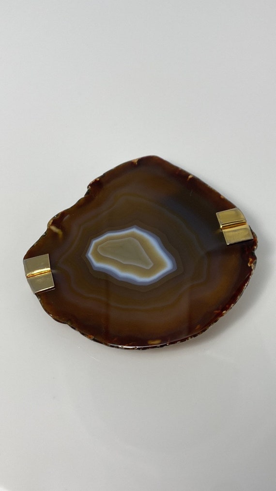 90s Rare Dior Buckle for Belt with Polished Agate