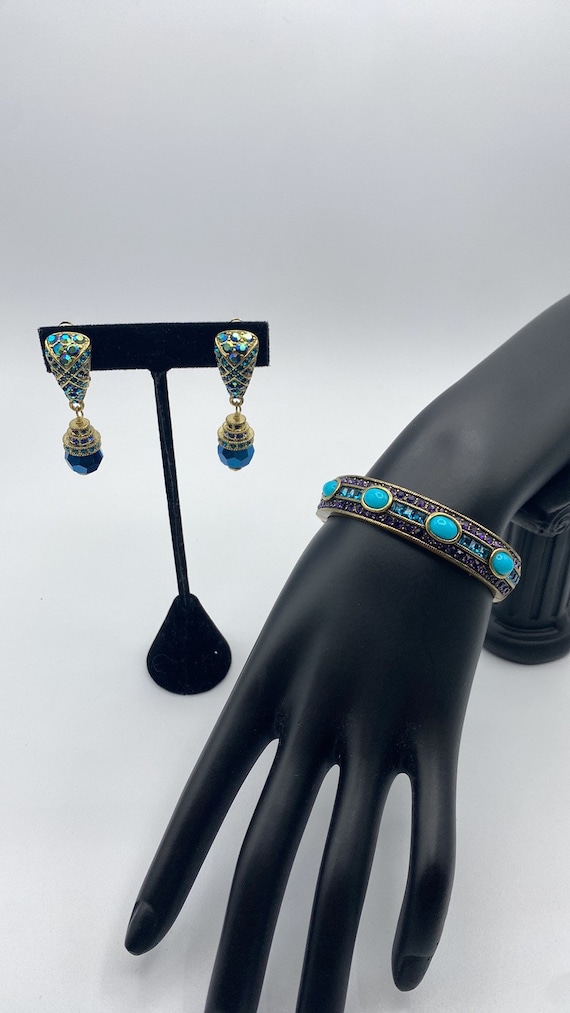 Vintage Heidi Daus set bracelet and earring. - image 1