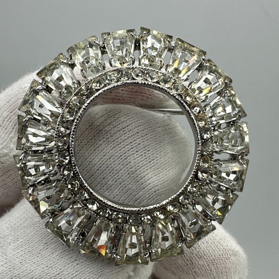 Vintage Rare Tapered Marquise Rhinestone Art Deco… - image 7