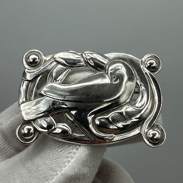 Coro Norseland Sterling Large Dove Pin#364.