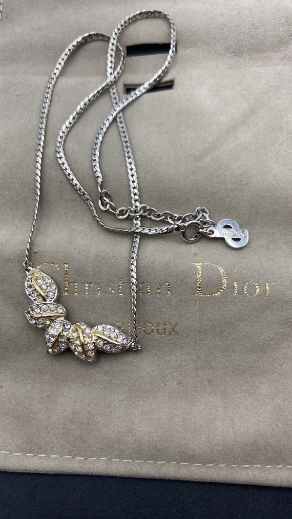 Vintage Christian Dior bijoux 5 leaves necklace