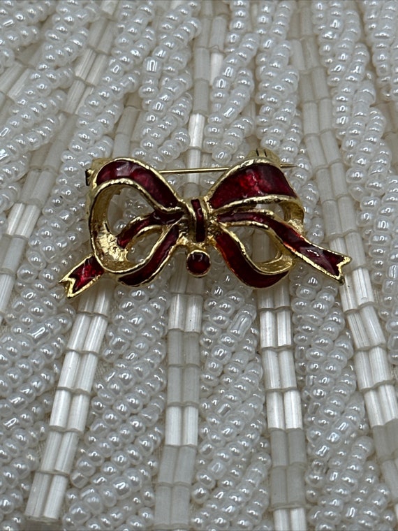 Vintage amazing bow brooch set of 3 #032 - image 5
