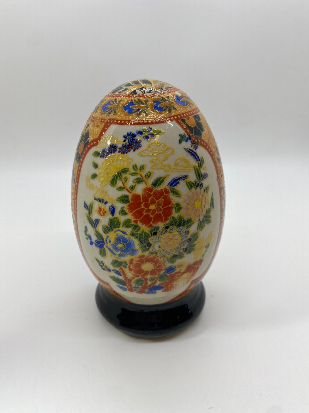 Vintage Hand Painted Porcelain Eggs Etsy