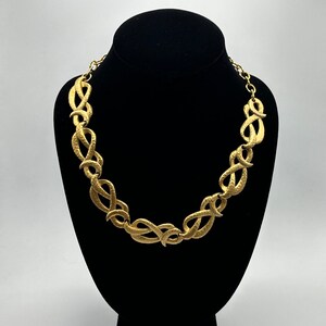 Rare vintage gold plated kenneth lane choker necklace 1970’s #404