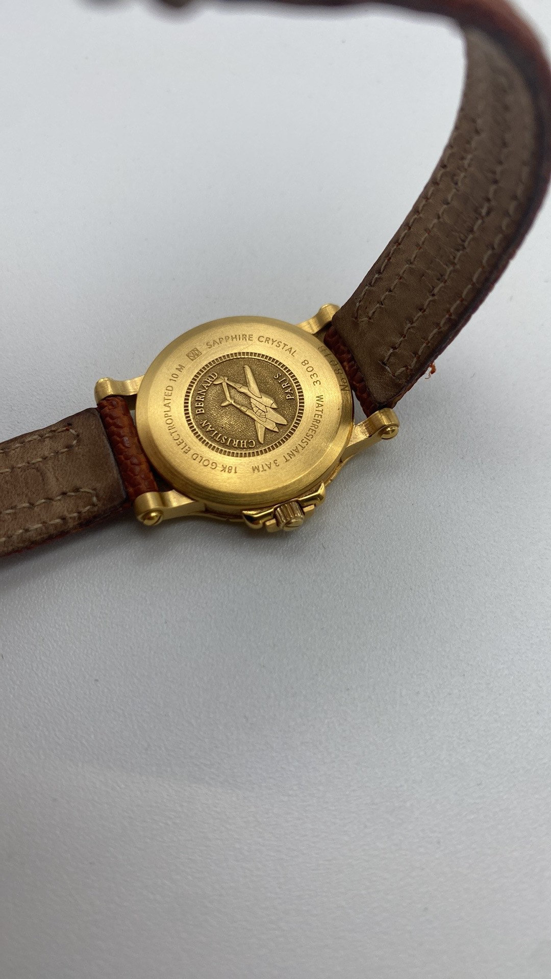 Christian Bernard 18K Gold Electroplated / Stainless Steel Watch