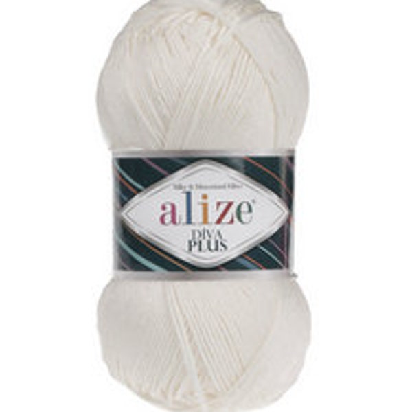 Alize Diva Plus, 100% Acryllic, Fine