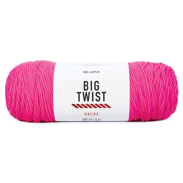 Big Twist Value Worsted Yarn, 100% Acrylic