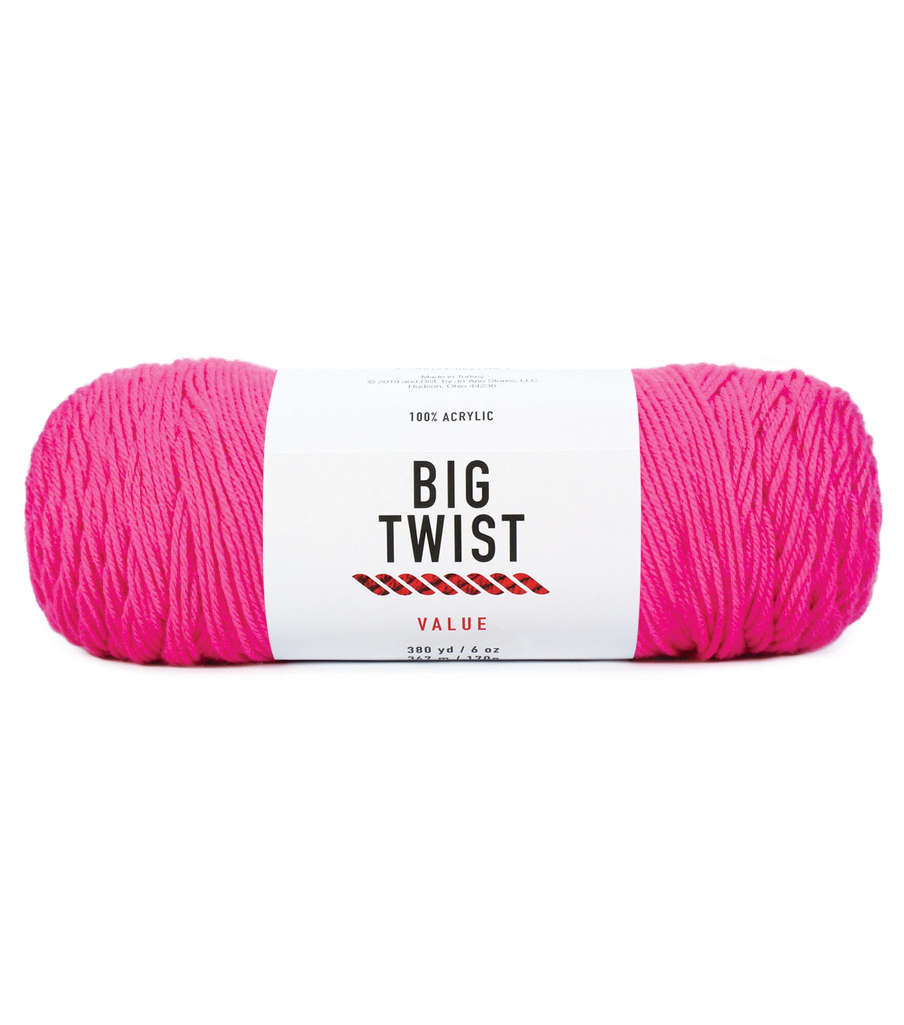 Big Twist 10.5oz Super Bulky Polyester 153yd Plush Yarn - Chili Pepper - Big Twist Yarn - Yarn & Needlecrafts