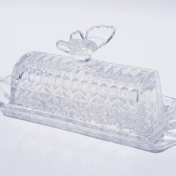 Crystal Butter Dish Etsy