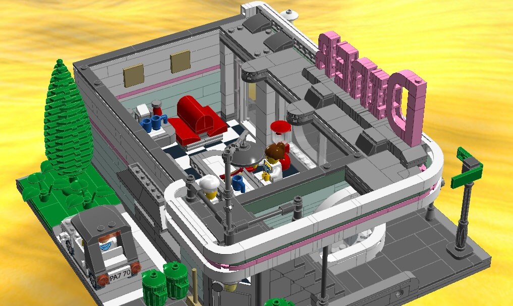 Custom 10260 Downtown Diner Alternate Build LDD Digital Model Only