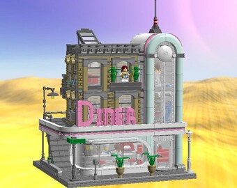 Custom 10260 Downtown Diner Alternate Build (LDD Digital Model Only)