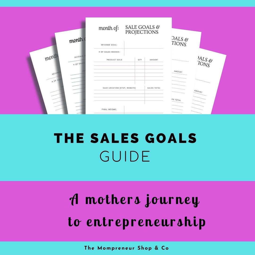 The Sales Goal Guide Sales Goal Sales Goals and Projection Etsy