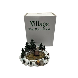Dept 56 Heritage Village Collection Pine Point Pond #52618 w/Box Christmas