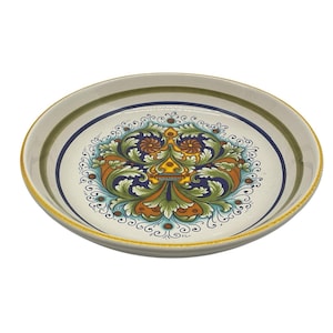 Nova Deruta Ceramica Pasta Serving Bowl 11” Pottery Made In Italy Ricco Floral