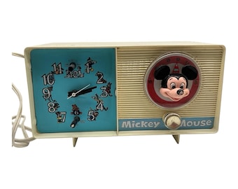 60's ミッキーマウス ゼネラルエレクトリック ラジオ 時計 Vintage 1960 Mickey Mouse General Electric Youth Electronics