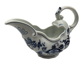 Blue Danube Blue and White Vintage Gravy Boat Made in Japan Retired Pattern