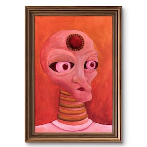 Presencias Extrañas No. 4 – Echoes of Flesh – Emotional Horror Oil Artwork
