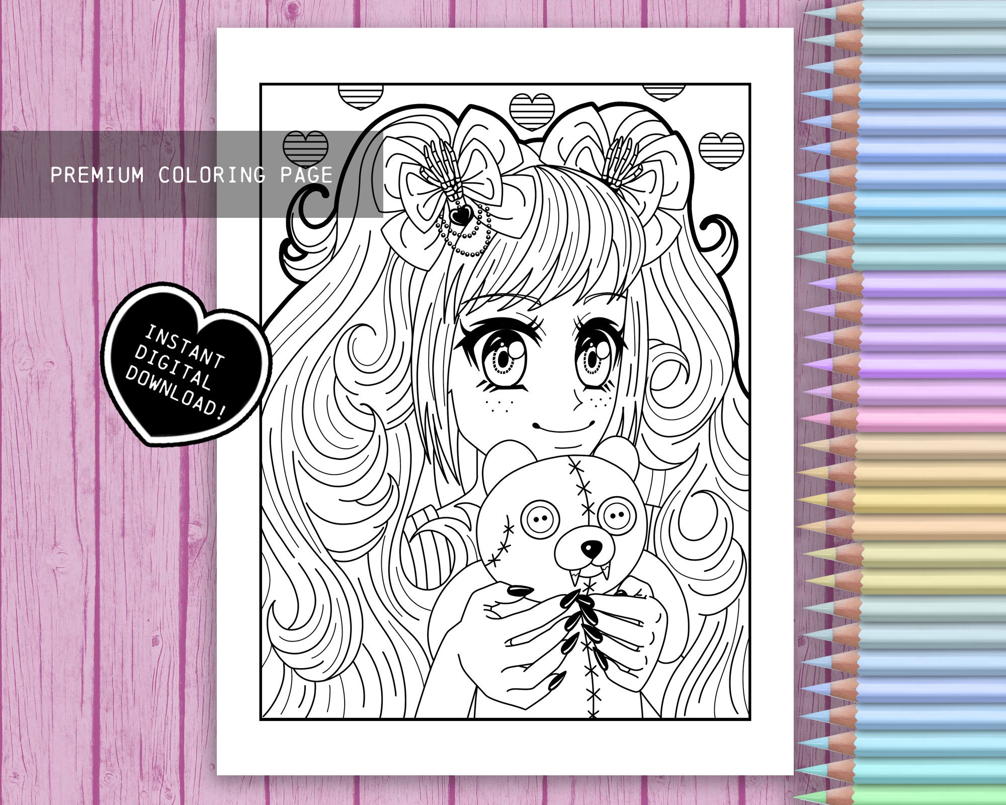 Office girl cartoon doodle kawaii anime coloring page cute illustration  imagepicture free download 450147867lovepikcom