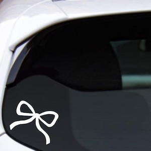 Bow Vinyl Decal, Coquette Bow Decal, Bow Car Decal, Laptop Decal, Window Decal, Phone Decal, Girly Coquette Bow