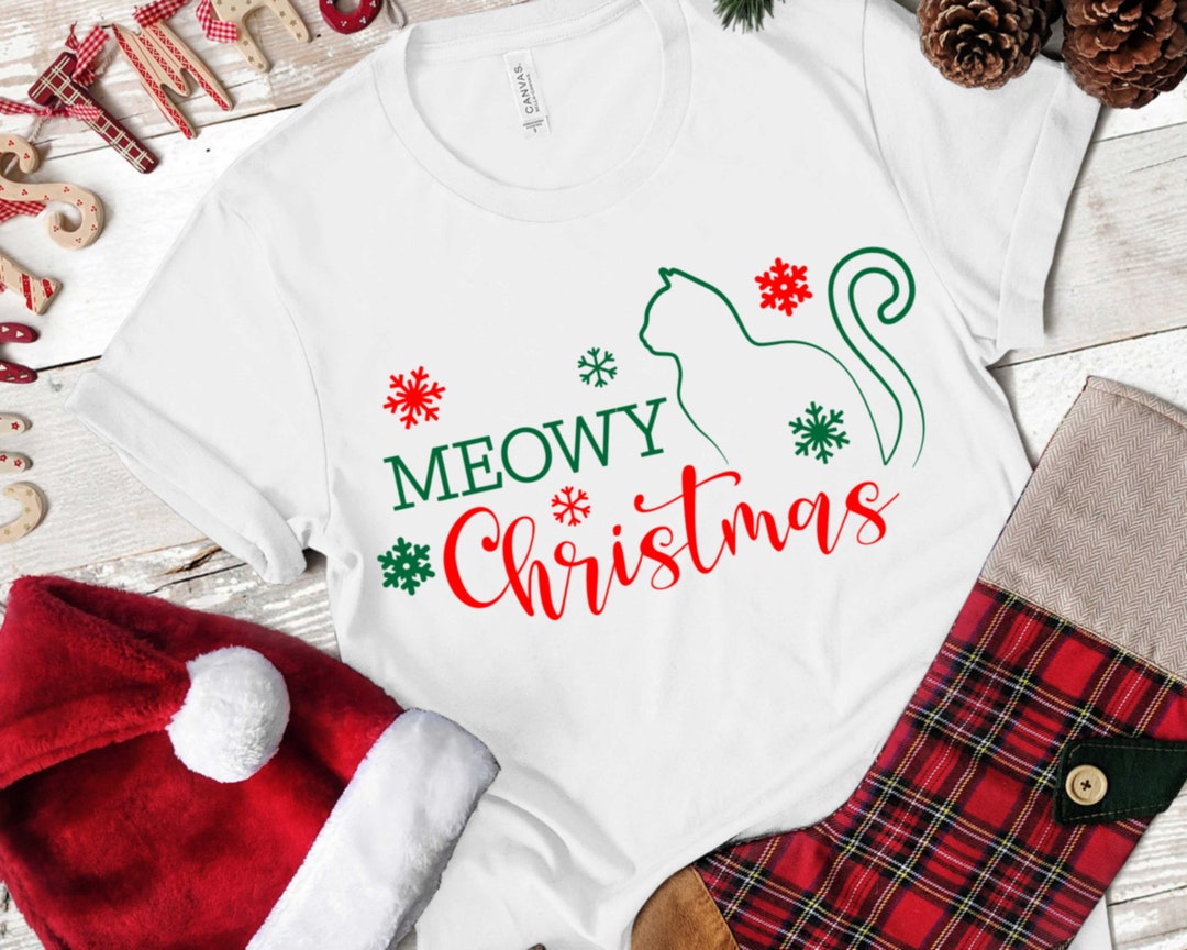 Meowy Christmas Svg, Christmas Cat - Includes Svg, Png, Jpeg, and Dxf ...
