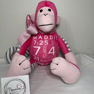 Handmade memory monkey "Mitch" (pattern Funky Friends Factory)