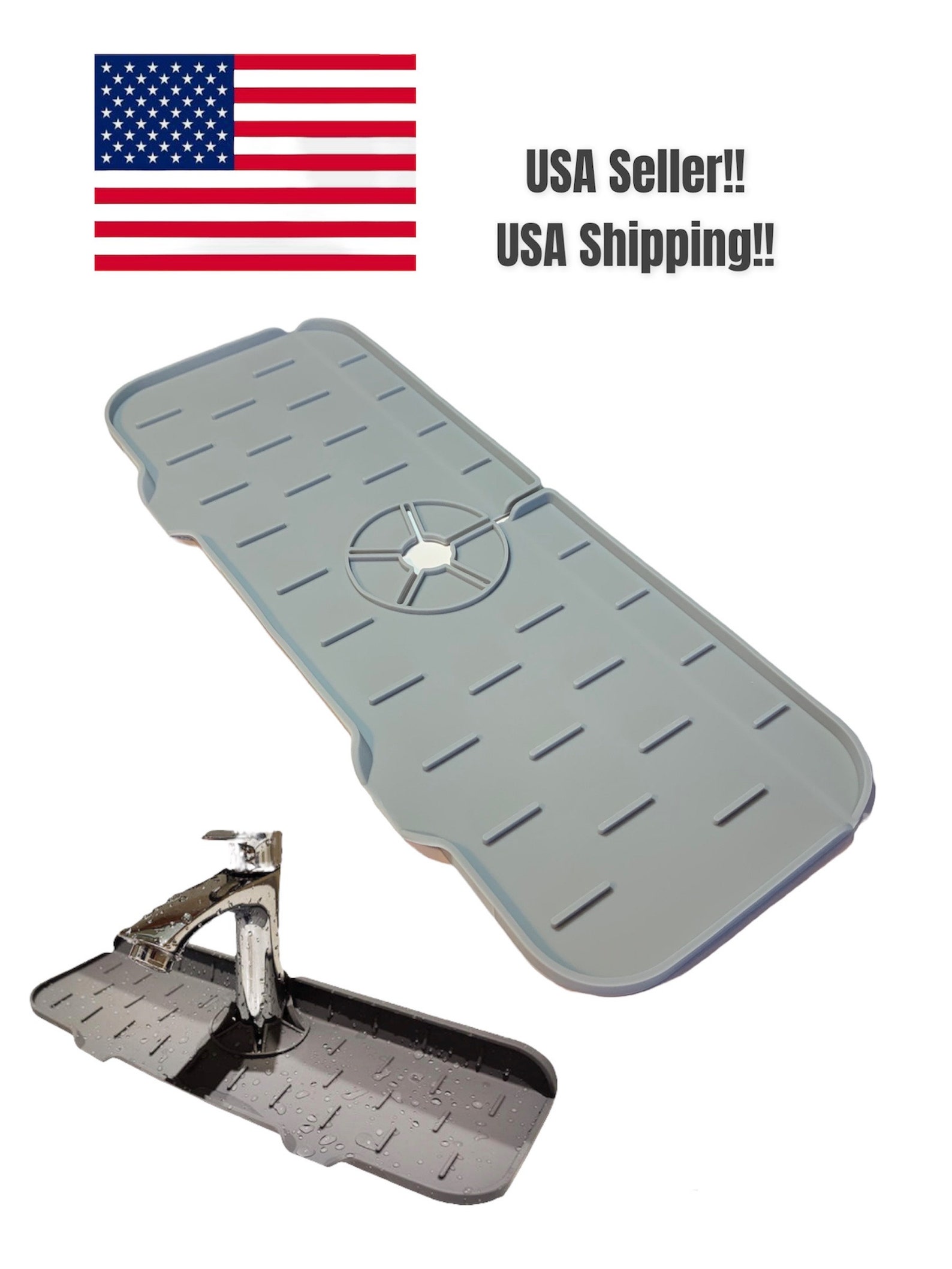 Sink Splash Guard Drip Protection Kitchen Faucet Mat Etsy