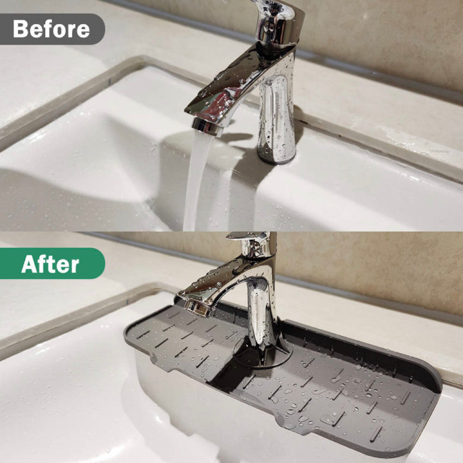 Sink Splash Guard Drip Protection Kitchen Faucet Mat Etsy