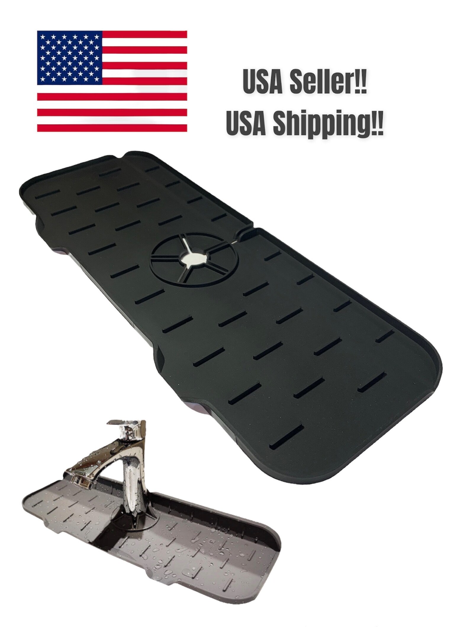 Sink Splash Guard Drip Protection Kitchen Faucet Mat Etsy