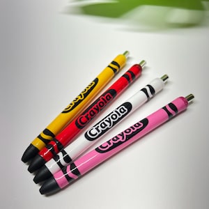 Crayola Inspired/Personalized Resin Pens/Custom Name/Teacher pens/Crayola/Handmade