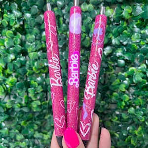 Personalized Resin Pens/Custom Name/Girly design/Glitter pens