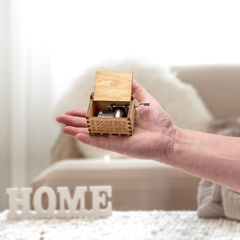 Custom Wooden Music Box, Personalized Music Box, CHOOSE YOUR SONG