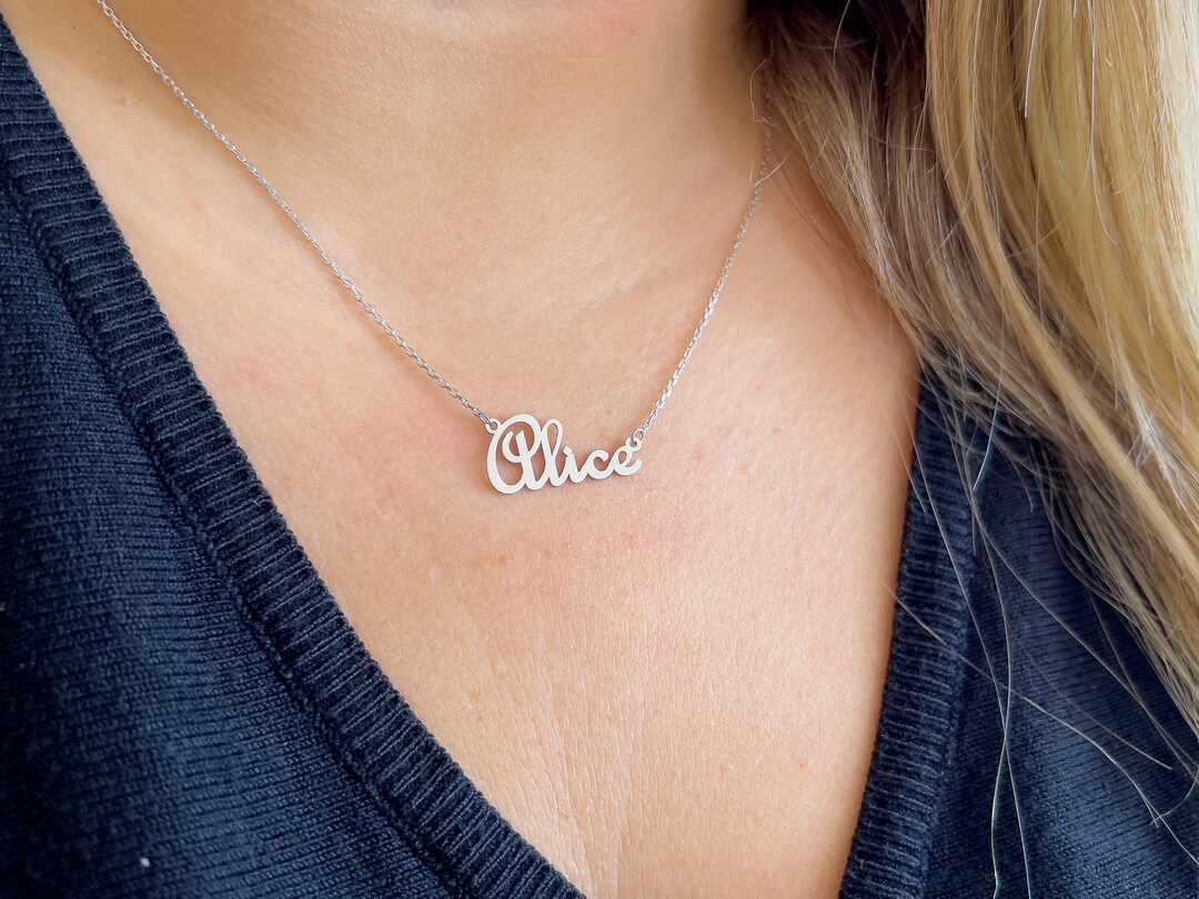 Trendy Necklace 2023 Trendy Name Necklace Trendy Name Etsy