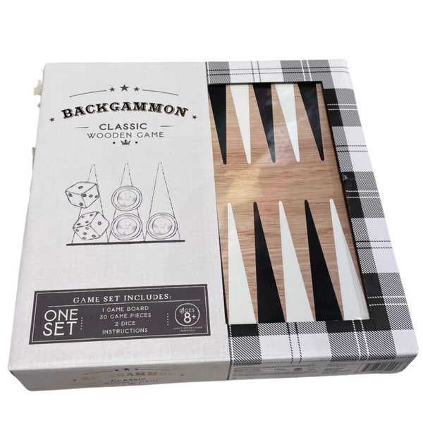 Backgammon Game / Wood Board Game