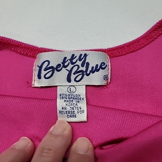 VTG 90s Betty Blue Bodysuit Leotard Women's Size … - image 8