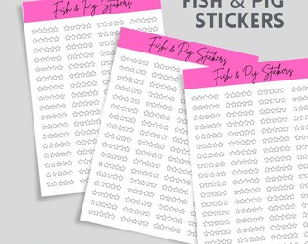 Star Rating Planner Stickers - Book Ratings Planner Stickers - Book Review Sticker - Reading Stickers - Movie Stickers - Star Stickers
