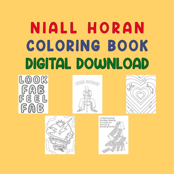 Niall Horan Coloring Book *Téléchargements numériques* | one direction 1d directioner le spectacle scintillement météo chagrin bonjour les amoureux harry styles