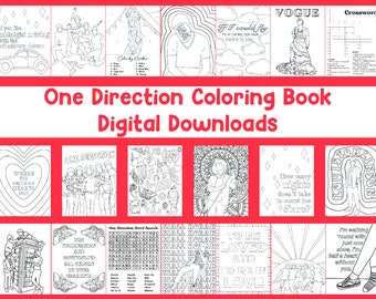 One Direction Coloring Book *Digital Downloads*