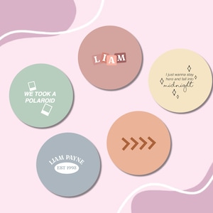 Liam Payne Buttons pins inexpensive fan merch harry styles louis tomlinson niall horan zayn malik one direction directioner 1d lp1 aesthetic