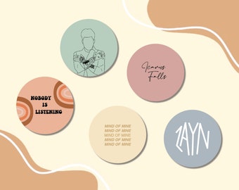 Zayn Malik Knöpfe | Stifte Directioner 1D Harry Styles Louis Tomlinson Niall Horan Liam Payne preiswert Geist von mir niemand hört zu