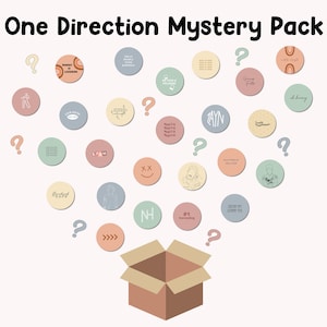 1D Mystery Pack (6 Pack) Buttons | pins one direction directioner harry styles louis tomlinson niall horan zayn malik liam payne inexpensive
