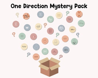 1D Mystery Pack (6er Paket) Buttons | Stifte One Direction Directioner Harry Styles Louis Tomlinson Niall Horan Zayn Malik Liam Payne preiswert