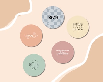 5 Seconds of Summer Buttons pins 5sosg fan merch luke säume Michael Clifford Ashton Irwin Calum Hood Take my Hand Tour 5sos5