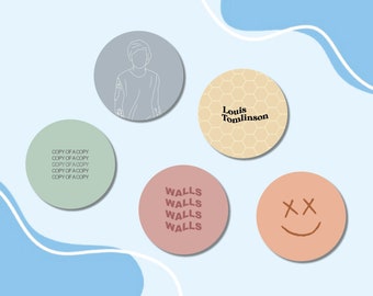Louis Tomlinson Buttons Pins Glaube in die Zukunft Wände eine Richtung Richtung Richtung ltwt fitf preiswert niedliche minimalistische Merch Louies