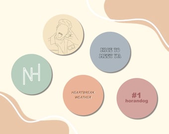 Niall Horan Buttons Anstecknadeln günstig Eins Richtung Fan Tour merch Horan Hund Herzenskummer Wetter flackern nice to face you 1d