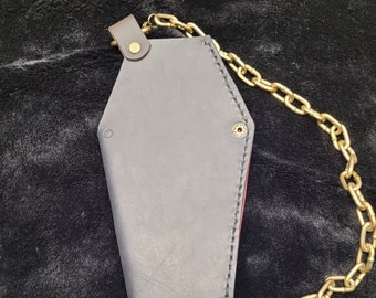 Coffin Wallet W/Chain         Made To Order