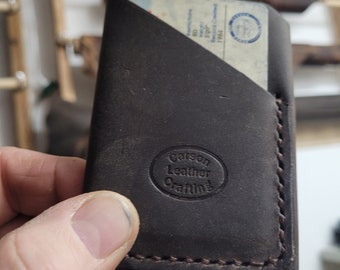 Minimalist Card Wallet in Tabacco.
