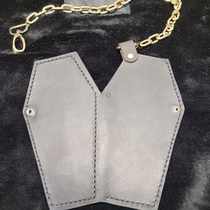 Coffin Wallet W/Chain Made To Order image 3