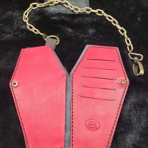 Coffin Wallet W/Chain Made To Order image 2