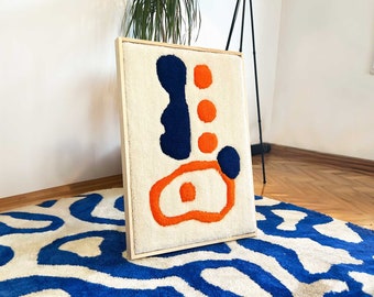 Past Shape 32 Handmade Tufted Frame Rug, Personalized Unique Gift for Best Friend Home Rug Custom Name Rug Housewearing Gift
